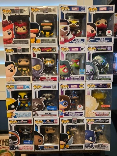 Choice of Random Marvel Funko Pop Vinyl Figures (1) Wolverine, Cpt. America, etc