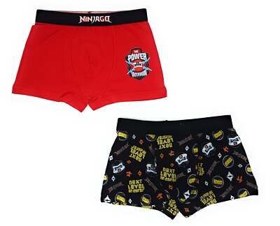 LEGO Ninjago Boxershorts Unterhosen 2er Pack Jungen Farbmix