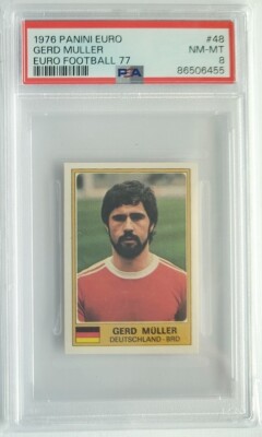Sticker Panini Gerd Müller – Euro Football 1976 – Collection Vintage Neuve