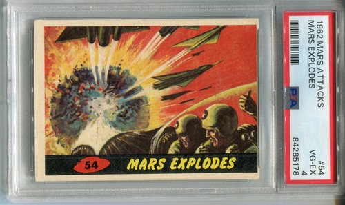 1962 Topps Mars Attacks #54 Mars Explodes — PSA 4