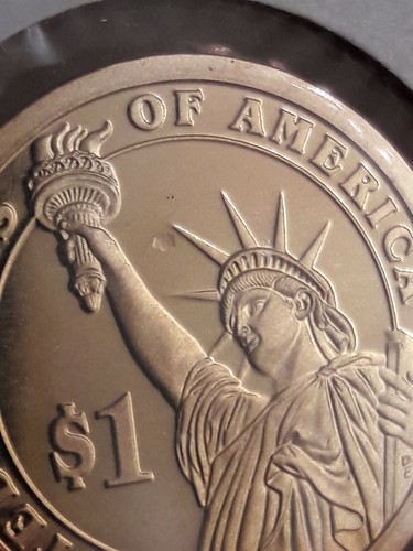 Error George Washington Presidential $1 Dollar Proof Coin Debris Struck IntoCoin - Picture 6 of 10