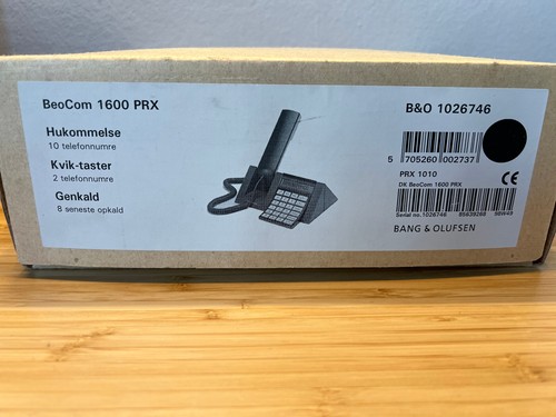1993 B&O Bang & Olufsen Beocom 1600 PRX Gray Black Phone US Plug Danish NEW - Afbeelding 4 van 12