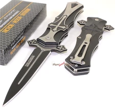 TAC-FORCE Gothic Cross Spear Point Spring Open Assisted Folding Pocket Knife