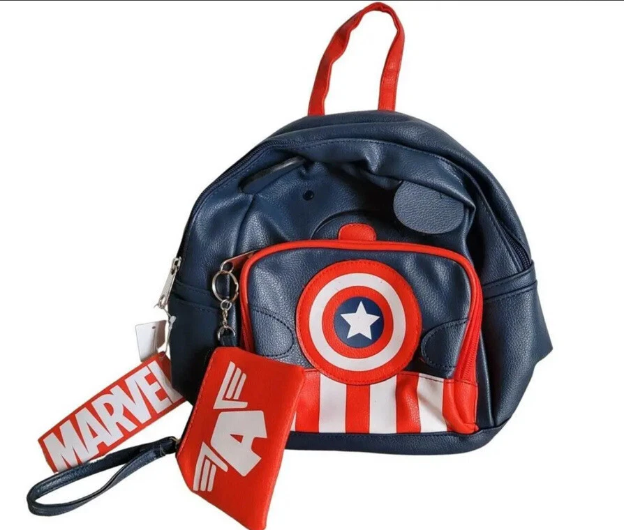 Captain America Backpack Set