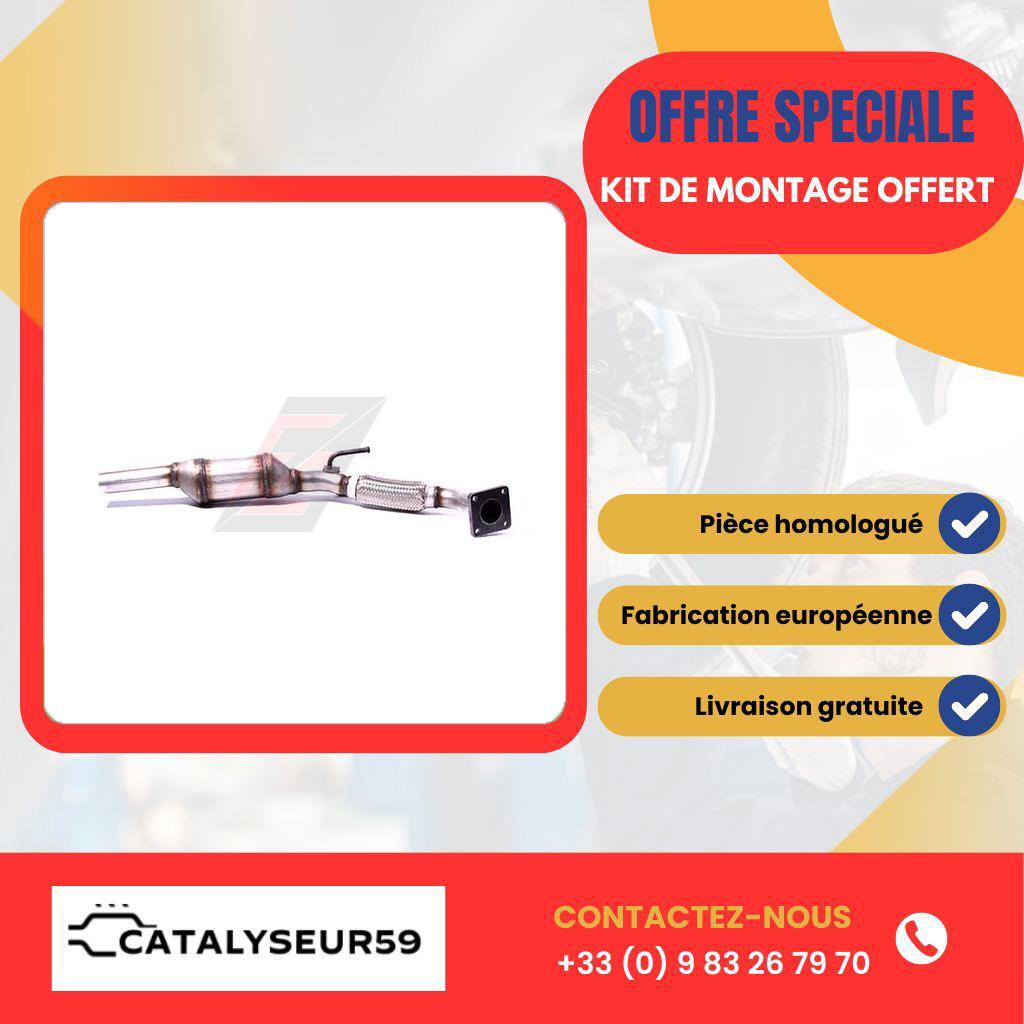 Catalyseur VW Polo 1.9D diesel AQM pot echappement inox anti pollution