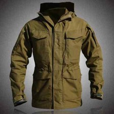 M65 Army Casual Tactical Jacket Outdoor Windbreaker Mens Hooded Military Coat