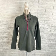 Eddie Bauer Grey Fleece Pullover Size Medium