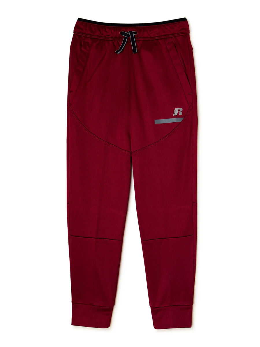 Russell Boys Active Tech Fleece Pants Jacquard Elasticized Russell Boys Active Tech Fleece Pants Jacquard Elasticized