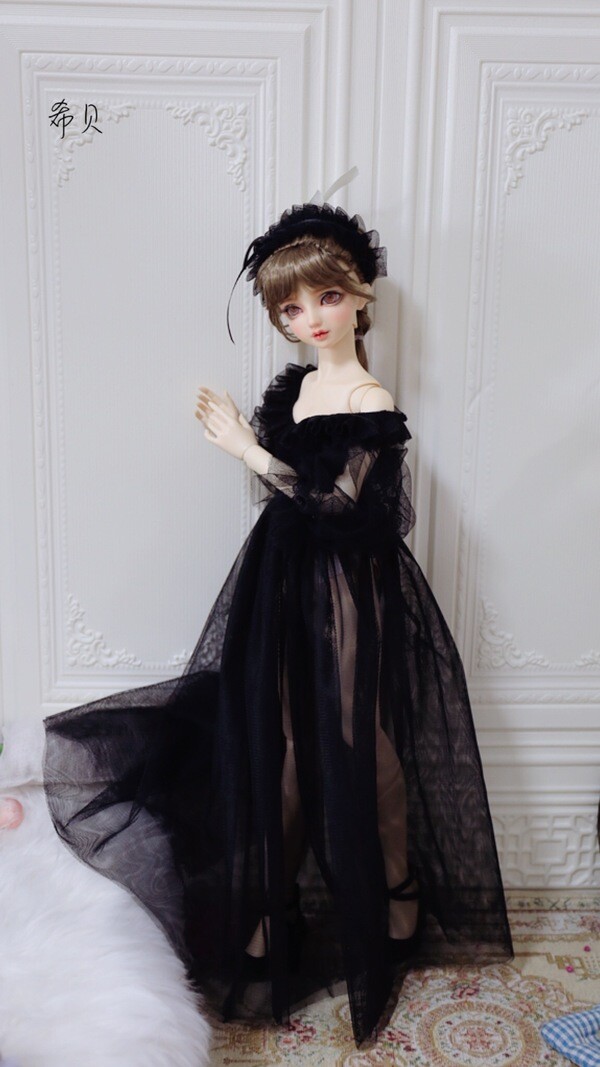Proudoll 1/3 BJD Doll Clothes Outfit Set - Abito rosso elegante Proudoll 1/3 BJD Doll Clothes Outfit Set - Abito rosso elegante