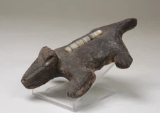 Antique Navajo Horned Toad Fetish; Pottery