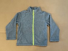 Boys Size 5 Gray Fleece Jacket, Carter's Brand, Zipper