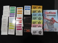 Monopoly Spiderman Money Cards Board Game Pieces Replacement Parts Lot C1374