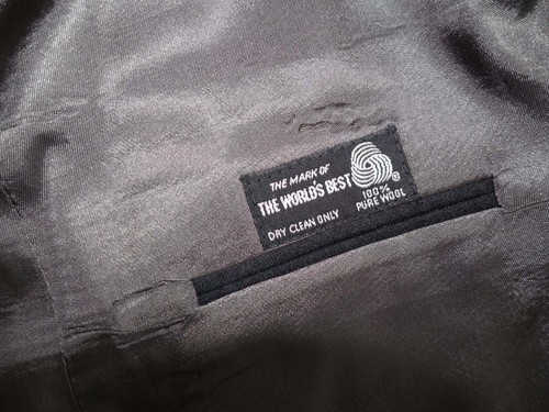 Givenchy Monsieur Mens Suit Jacket Size 42 Long Charcoal Gray 100% Wool 2 Button - Picture 8 of 9