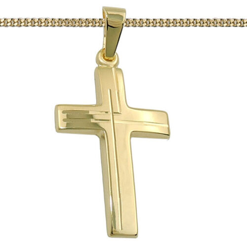 Echt Gold 750 Kommunion Konfirmation Firmung Taufe Frauen Kinder Kreuz Anhänger - Bild 1 von 6