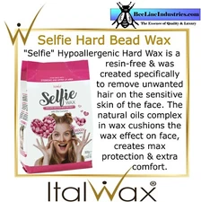 ItalWax Selfie Wax for Face - Hypoallergenic Hard Stripless Wax Beads 1.1lb/500g