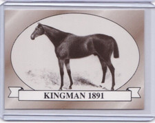 1991 HORSE RACE STAR CARDS KENTUCKY DERBY ID89 #17 KINGMAN 1891