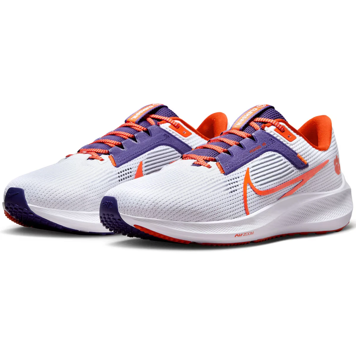 Nike Air Zoom Pegasus 40 Clemson Tigers Mens Athletic Running Shoes Size 15 Clemson Nike Pegasus 40 - Clemson University Athletics main image 2
