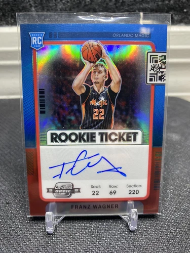 2021-22 CONTENDERS OPTIC FRANZ WAGNER Rookie Ticket AUTO RED /99