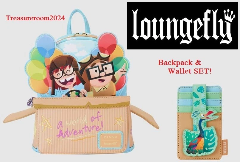 Loungefly Disney Pixar UP Spirit of Adventure Backpack and Cardholder
