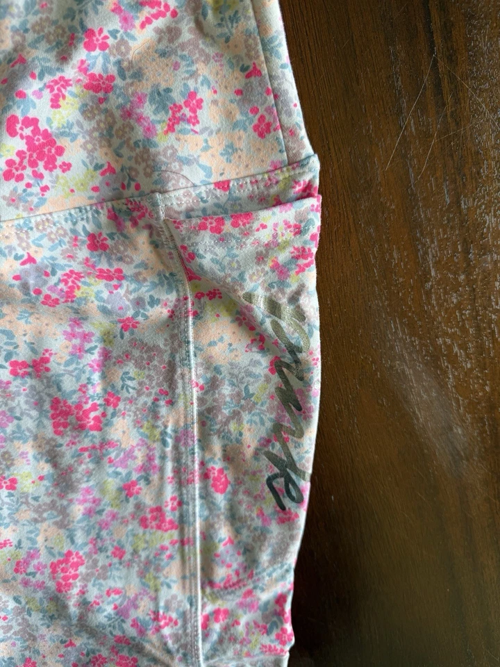 Leggings Victoria’s Secret Rosa Ultimate Blanco Rosa Caliente Pastel Floral Pequeños Foto 2 de 4