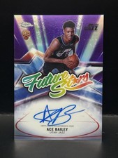 #FS-AB Ace Bailey 2025-26 Topps Chrome /75 Jazz Auto Geometric Purple