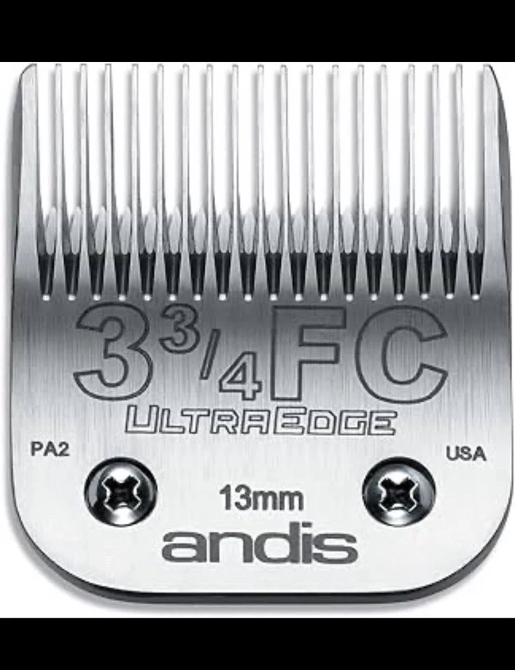 Andis UltraEdge Detachable Clipper Blade Sz 3 3/4 FC 1/2" 13mm Barber Pet Groom