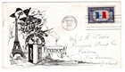 #915 France 1943 FDC Overrun Nations to New Zealand Censored Lowry Aristocrats