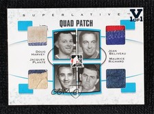 2007-08 ITG Superlative Silver Vault Sapphire 1/1 Doug Harvey Quad Patch HOF 1j8