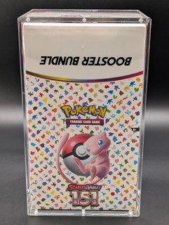 Pokemon 151 SV3.5 Booster Bundle Display Factory Sealed Case W/Acrylic Case