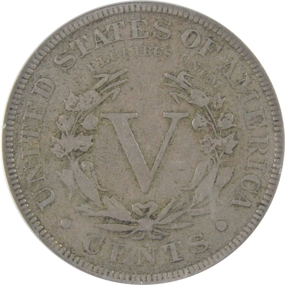 1886 Liberty Head V Nickel F 15 PCGS 5c Coin SKU:I18141 - Image 3 of 4