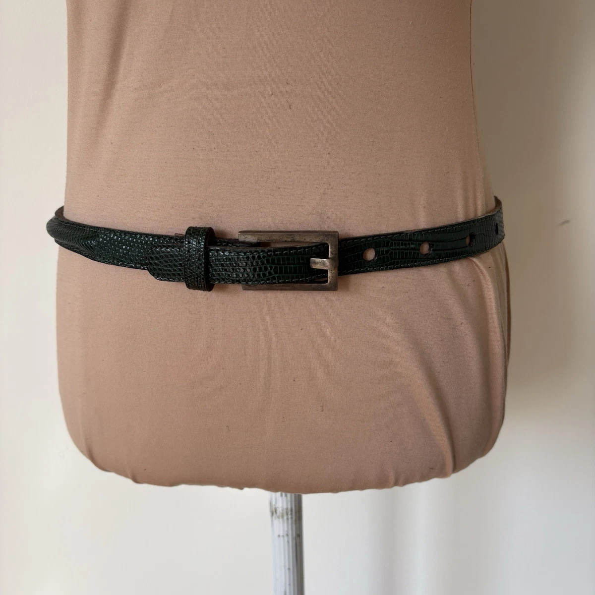Johnny Farah New York Black Leather Contour Wide Belt Medium Women main image 3