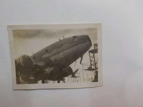 WW2 Photo Military Aircraft Nose Detached Photograph VTG War Misamari India WWII