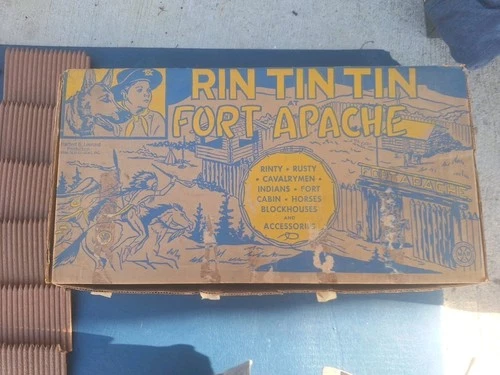 Vintage Rin Tin Tin Fort Apache Marx Playset