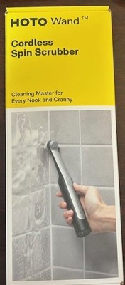 Hoto Electric Cordless Spin Scrubber Wand 10'' IPX7 Waterproof New