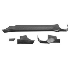 Carbon Fiber Pattern Center Consoles Panel Stickers Dashboard Trims Strips In...