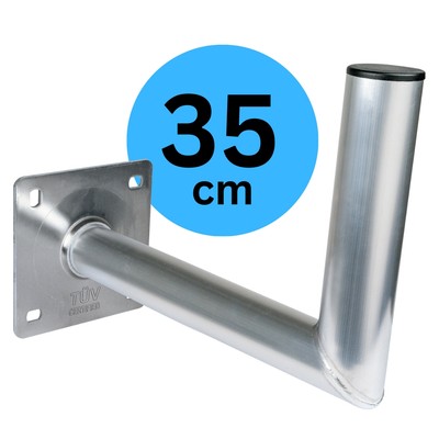 Schwaiger SAT Wandhalterung Aluminium 35cm Halterung Schüssel Antenne hellgrau