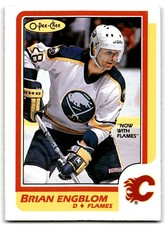 1986-87 O-Pee-Chee Brian Engblom Calgary Flames #40 .