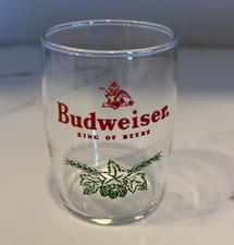 Vintage Budweiser Anheuser Busch 3" Mini Beer Sampler Glass