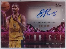 2023-24 Topps Midnight - Horizon Signatures Jalen Rose 68/199 Pacers