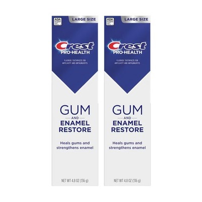Crest Pro-Health GUM and Enamel Restore Large Size 4.8oz (Lot of 2)