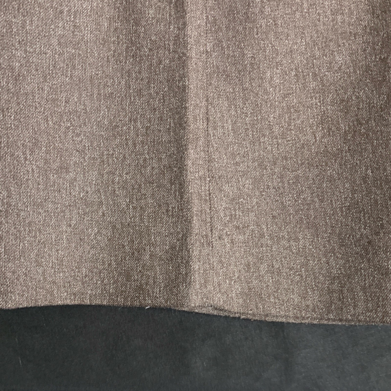 Perma-Prest Brown Trevira Polyester Men's Dress Pants Regular Fit Flat Front image 7
