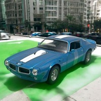 Pontiac Firebird Trans Am 1972 Blau Metallic Modellauto 1:24 Welly