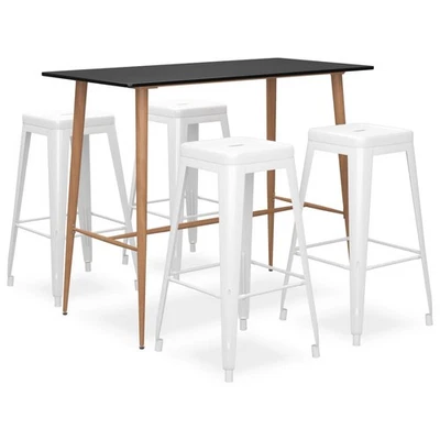 Bar Set Pub Bistro Table and Chair Counter Set 5/7 Piece Multi Colours vidaXL - Image 1 of 4