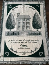 Century 21 Realty Saltbox House Throw Blanket 64” X 45” Cozy Comfort