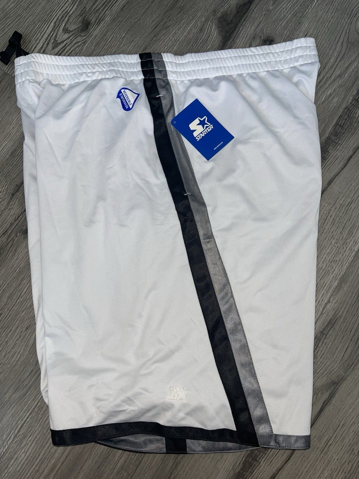 Short De Basket Réversible Starter - Taille 26, Rouge/noir - Style Y2K Baggy