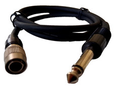 Microphone Lead for Locking 4 Pin Hirose Audio Technica to 6.35mm Jack Plug