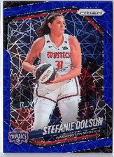 2025 Panini Prizm WNBA #112 Stefanie Dolson Blue Velocity Prizms