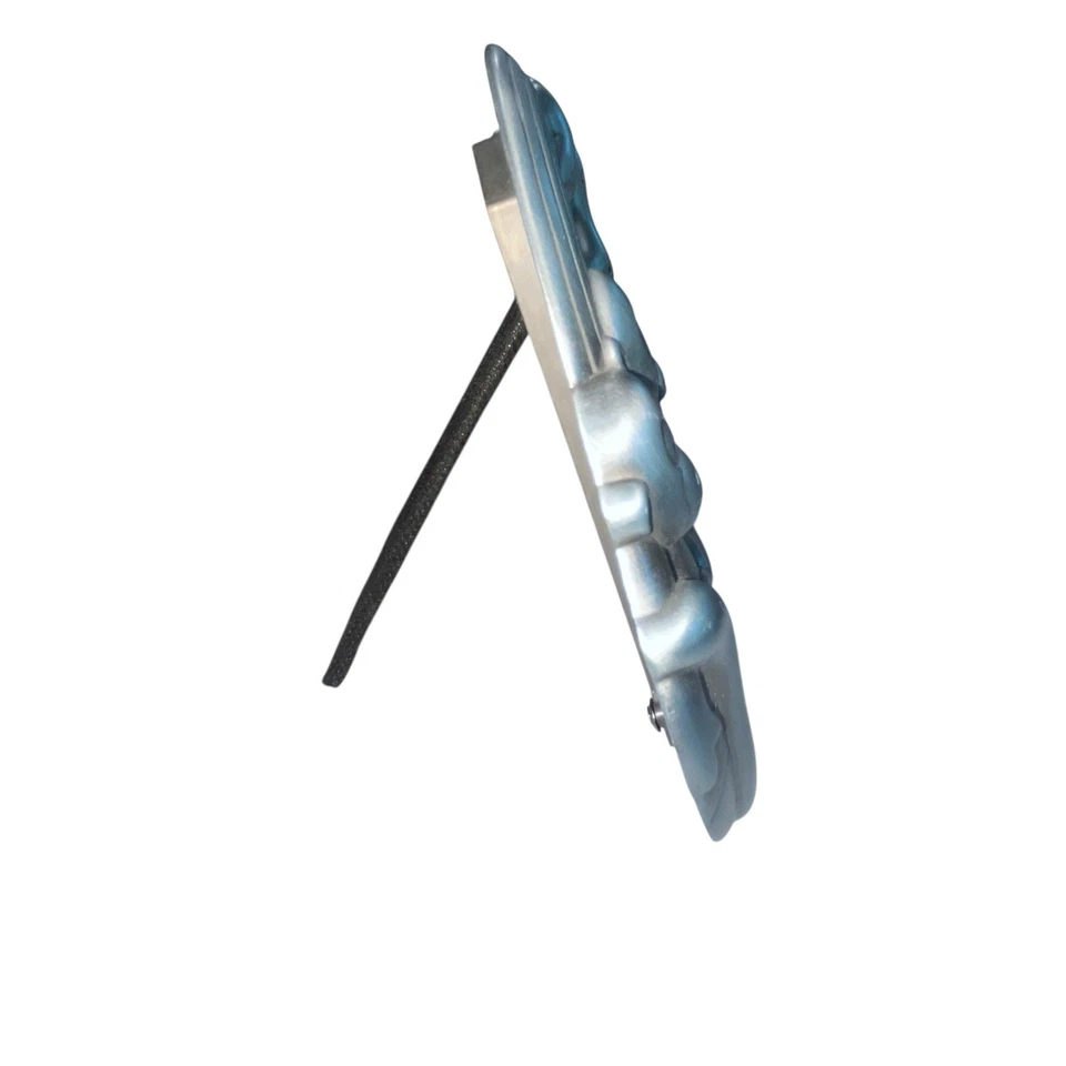 FETCO Noah's Ark Child Photo Frame Pewter Finish Baby Nursery 3 Pic Animals - Image 2 of 4