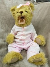Vtg Lee Middleton Newborn Taylor Baby Bear Doll Magnetic Pacifier Pink Pajamas