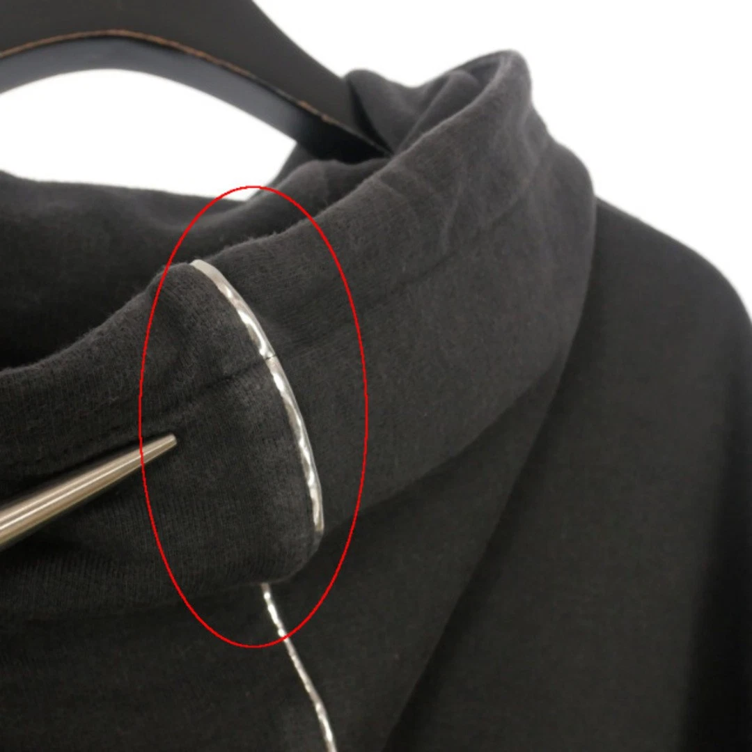 Gucci FELPA CON CAPPUCCIO ZIP MONOGRAM LOGO pullover manica lunga XS nero 752154 usata b371e7e